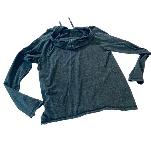 Vans Mens L Heathered Charcoal Gray Lightweight Hoodie - Picture 3 of 10